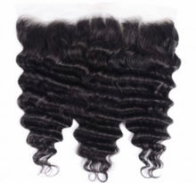 Load image into Gallery viewer, Natural Black Loose Deep Wave Frontals
