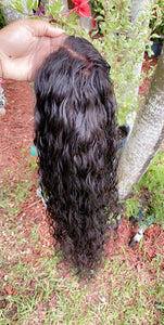 Natural Black Water Wave Wig