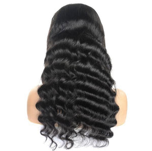 "Natural Black" Deep Wave Wig