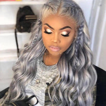 Load image into Gallery viewer, Ash Blonde With Silver Highlights Full Lace Wig
