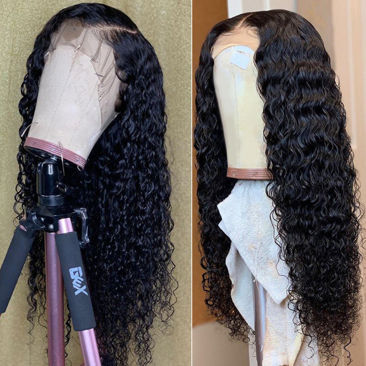 Natural Black Water Wave Wig